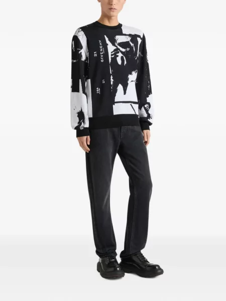 Pulover Givenchy din jacard negru