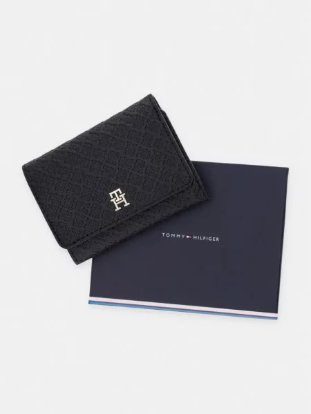 Tommy Hilfiger портфейл дамски от имитация на кожа черно