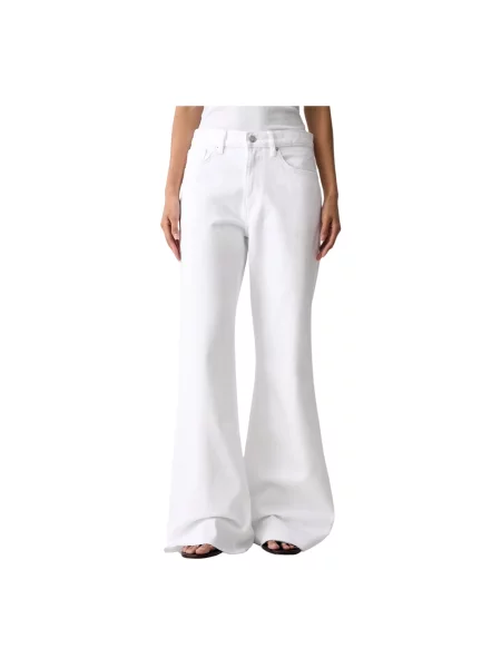 Anine Bing WYATT jeansy relaxed fit białe