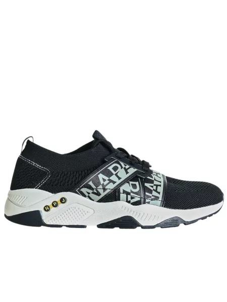 Sneakersy Napapijri z siateczką z siateczki czarne