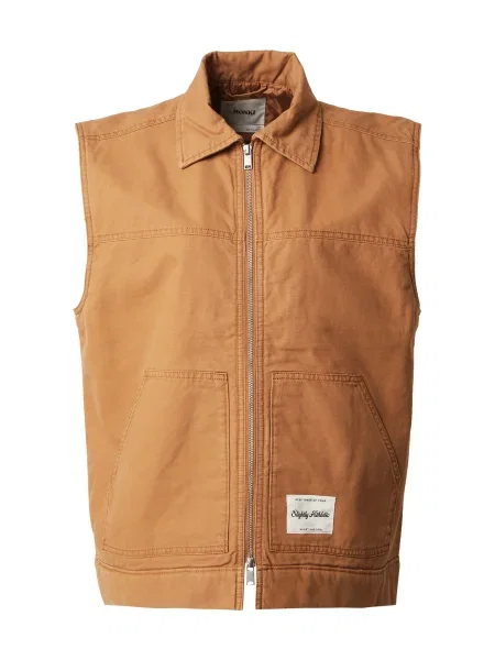 Monki Vestă caramel maro