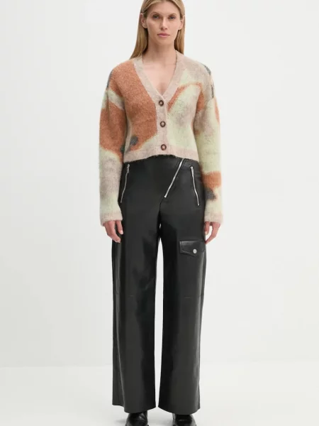 Nanushka kardigan wełniany HENNY beżowy