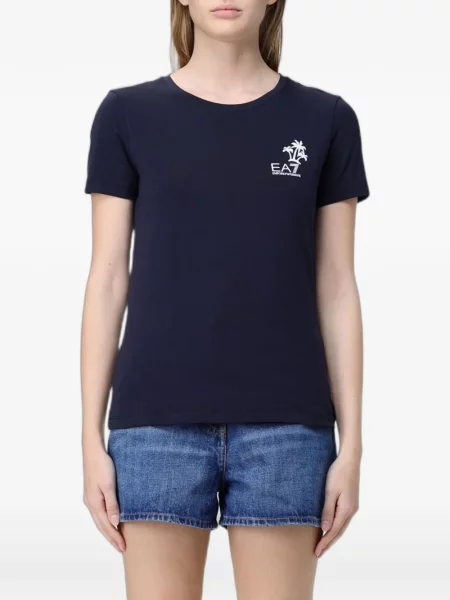 Tricou Ea7 Emporio Armani cu imagine albastru