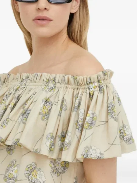 Bluză Bruuns Bazaar cu model floral cu imagine