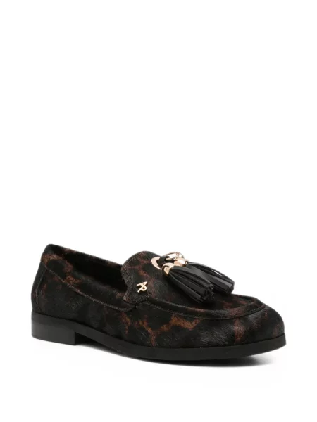 Pantofi loafer Apepazza cu imagine cu model leopard negru