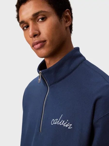 Махровий светр Calvin Klein Jeans синій
