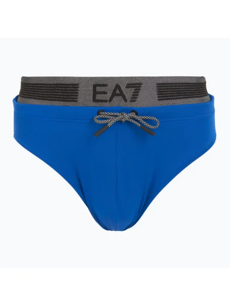 Férfi Emporio Armani Logo Tape úszónadrág türkizkék tenger. Méret: XL kék