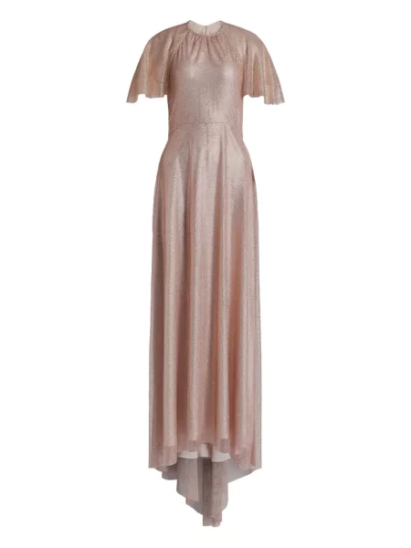 Rochie maxi Alberta Ferretti de costum roz