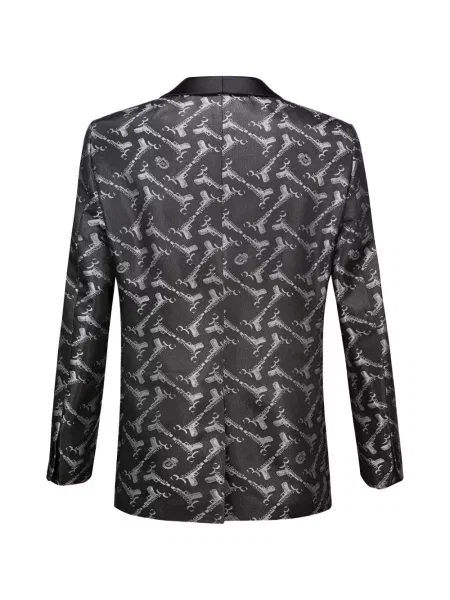Sacou Billionaire din jacard cu autograf negru