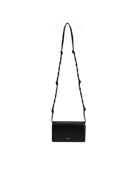 Torebka crossbody Jil Sander na ramiączkach czarna