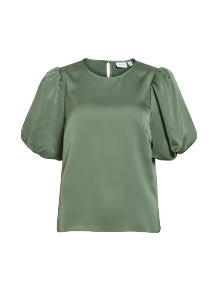 VILA Bluză VIELLETTE jad verde