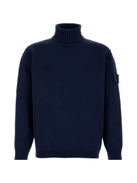 Pulover Stone Island cu strasuri albastru