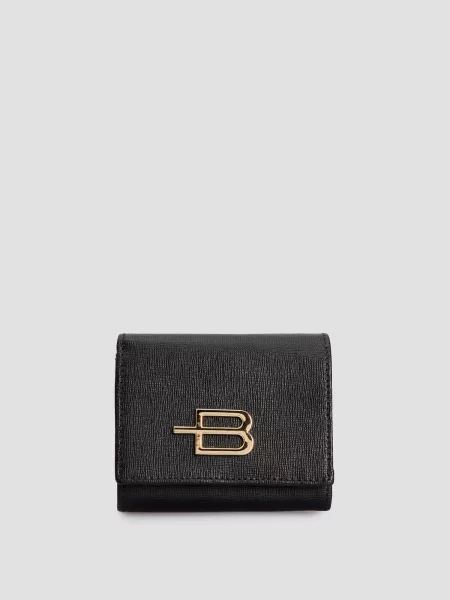 Кожаный кошелек Baldinini черный