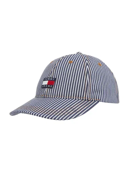 Tommy Jeans Șapcă Tjm Heritage Stripe Cap Bleumarin alb