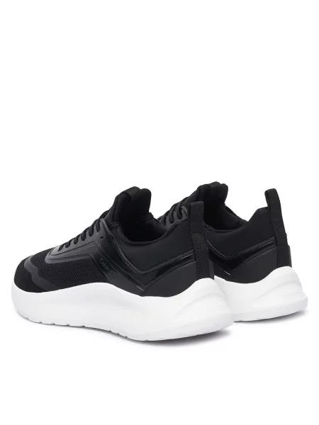 Sneakersy Calvin Klein Light Eva Run Laceup Sock Jelly čierna