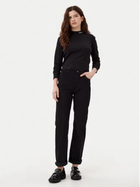 Calvin Klein Jeans Kalhoty z materiálu Straight Fit černá