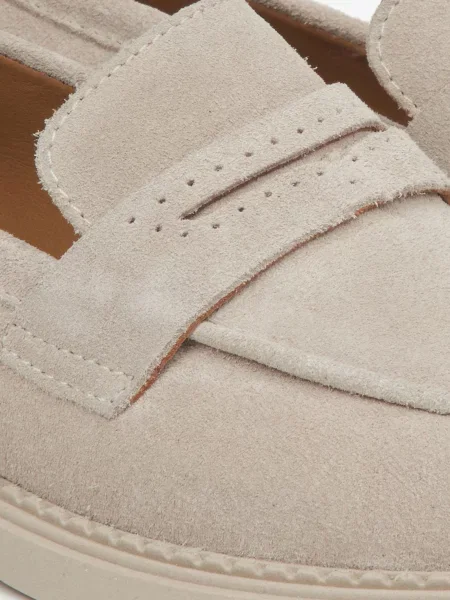 Велюрові Лофери Estro коричневий