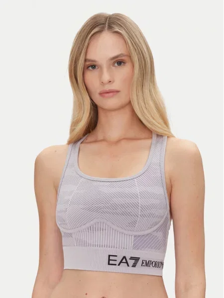 Špotni nedrček Emporio Armani vijolična