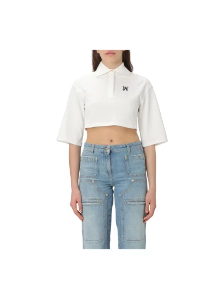 Crop top Palm Angels biały