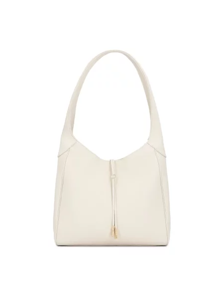 Torebka hobo Kazar skórzana biała