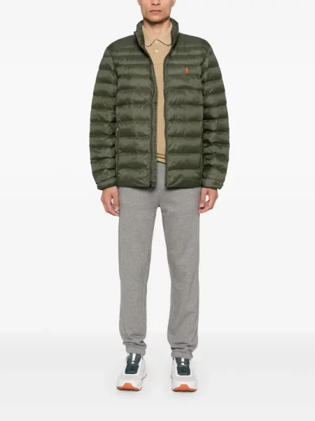 Iš natūralios odos mažas polo marškinėliai Polo Ralph Lauren dvieiliai juoda