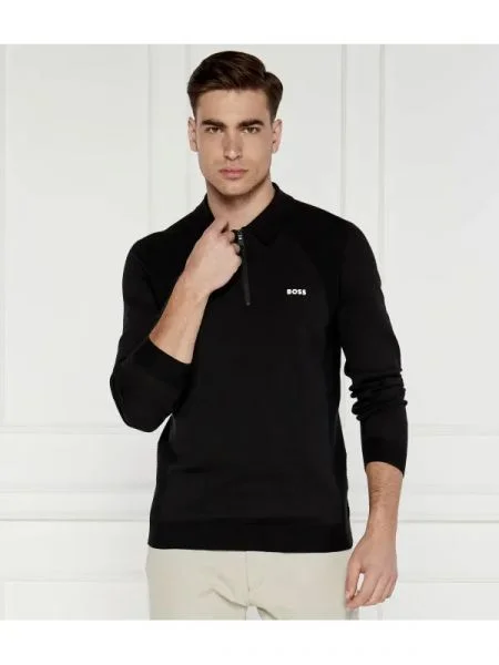 BOSS GREEN Pulover negru