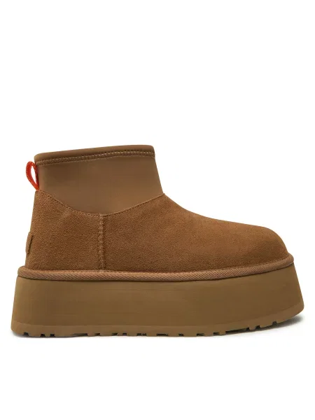 Škornji za sneg Ugg W Classic Mini Dipper rjava