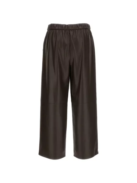 Decupat pantaloni 's Max Mara din jerseu maro