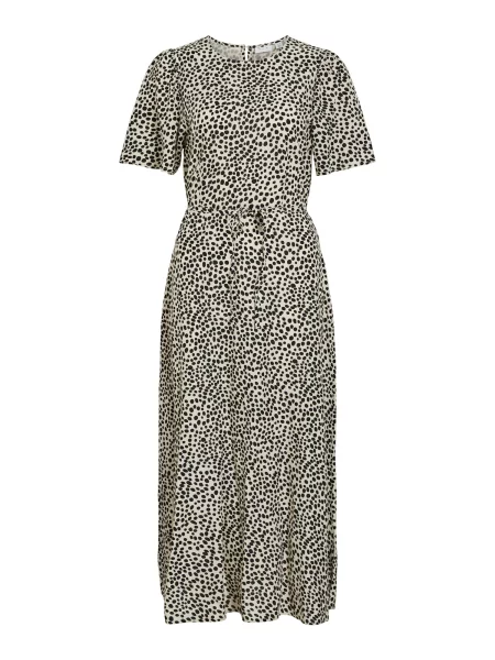 VILA Rochie VIGRACE bej negru