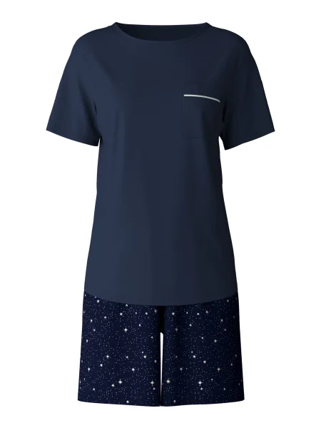 CALIDA Pantaloni scurți bleumarin alb