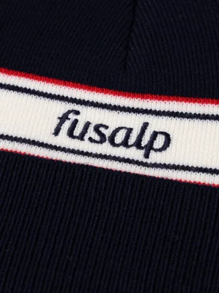 Шерстяная шапка Fusalp ретро черная