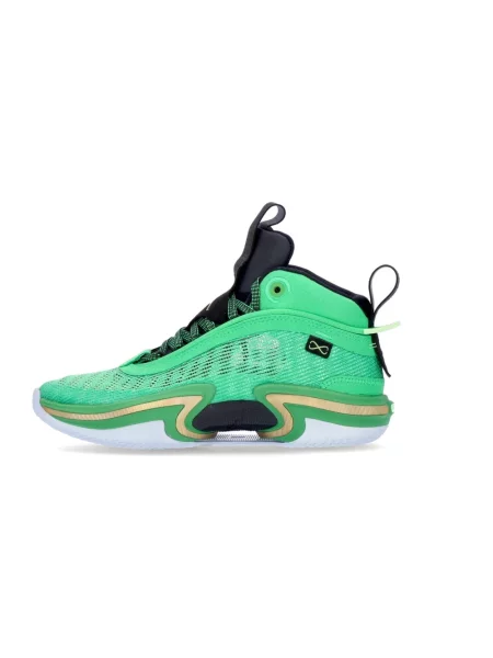 Lniane sneakersy Jordan do koszykówki zielone