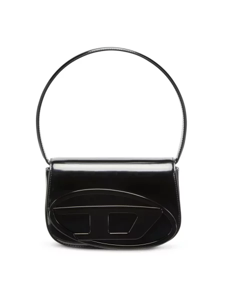 Torebka skórzana Diesel czarna