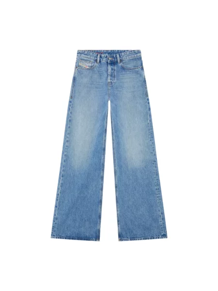 Jeansy Diesel D-Sire z wysoką talią niebieskie