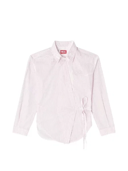 Koszula Diesel w paski biała