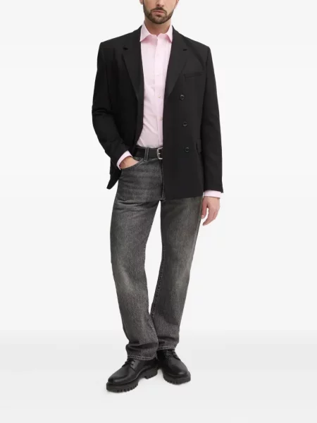 Dzianinowe haftowane sneakersy Polo Ralph Lauren garniturowe niebieskie