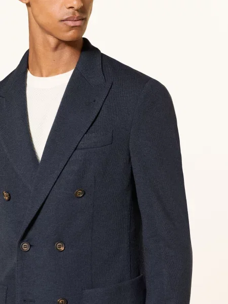 Eleventy Žerzejové Sako Extra Slim Fit tmavě modrá