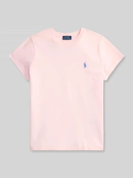 T-shirt z wyhaftowanym logo Polo Ralph Lauren różowa