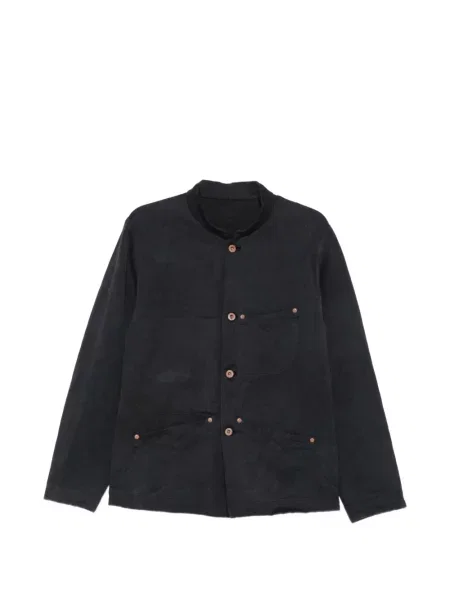 Geacă cămașă Loïs Dionisio cu model herringbone albastru
