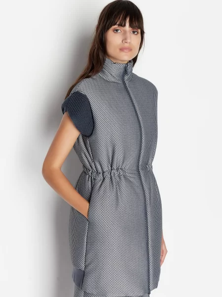 Armani Exchange Жилет з утеплювачем сірий