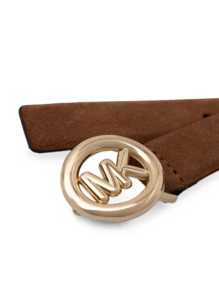 Curea Michael Michael Kors cu autograf cu model zebră maro