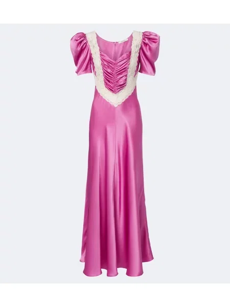 Rochie de cocktail Rodarte de mătase roz