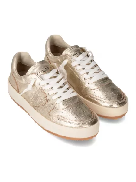 Buty do tenisa Philippe Model skórzane do tenisa szare