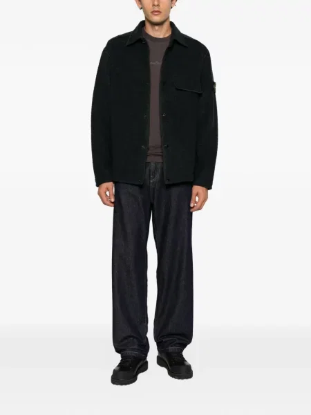 Geacă Stone Island cu strasuri albastru