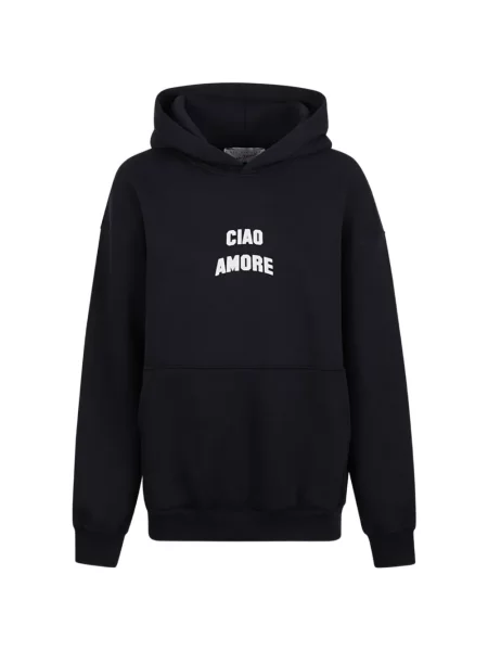 Hanorac cu glugă Giada Benincasa cu imagine albastru