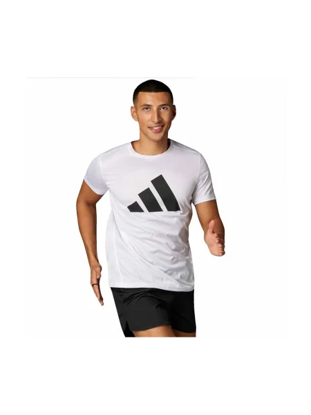 Tricou Adidas alergare alb