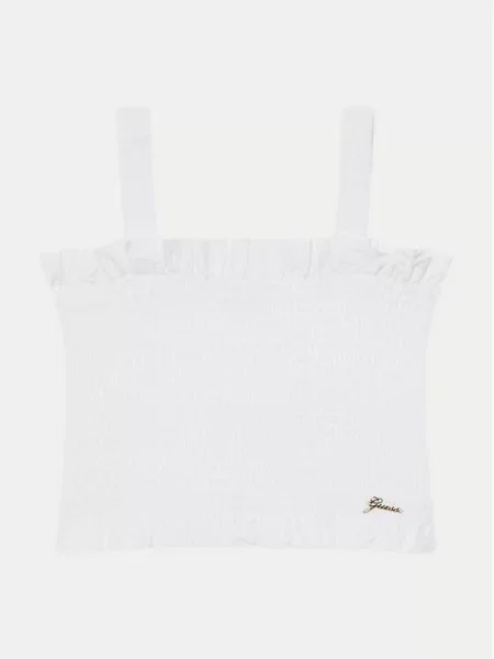 Dětské top Guess bílý