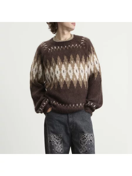 Sweter Nomarhythm Textile brązowy