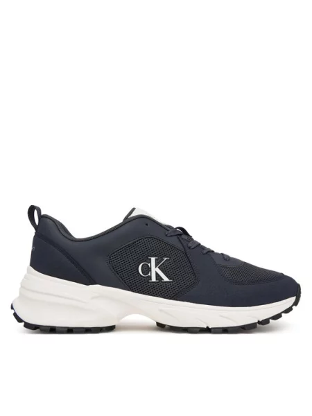 Calvin Klein Laisvalaikio batai Hike Runner Lace Up Su Mesh Tamsiai mėlyna