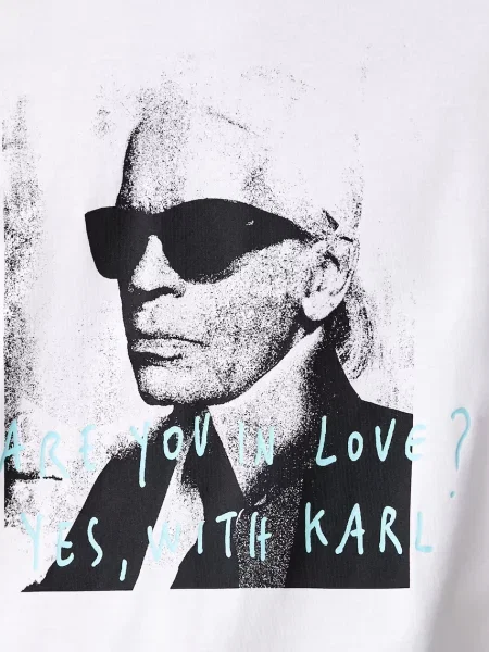 Karl Lagerfeld Jeans тениска мъжка от x Pietro Terzini бяло
